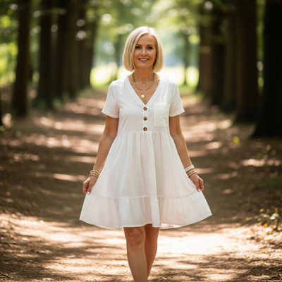 Emma – Cotton-Linen Tunic Dress