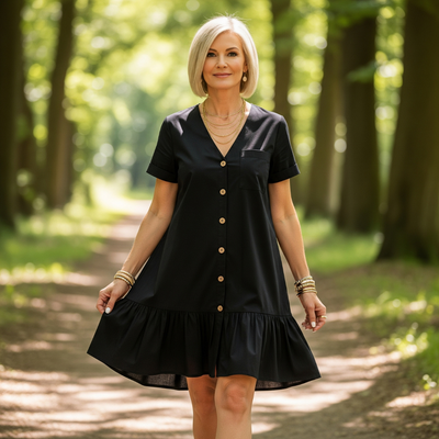 Emma – Cotton-Linen Tunic Dress