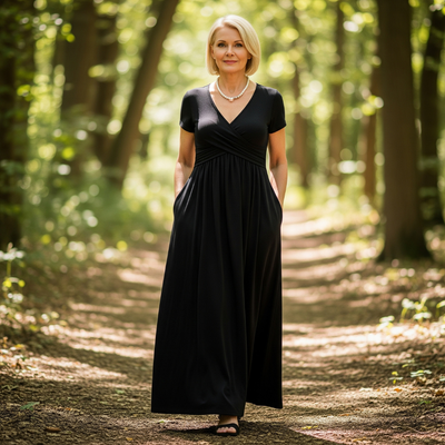 Eliza ™ | Elegant midi dress with flattering tummy control