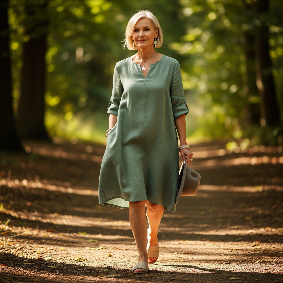 Jeanette™ | Elegant V-Neck Dress