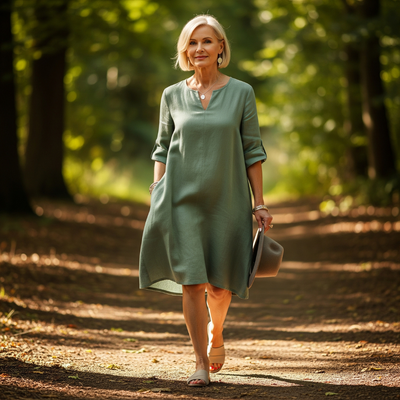 Jeanette™ | Elegant V-Neck Dress