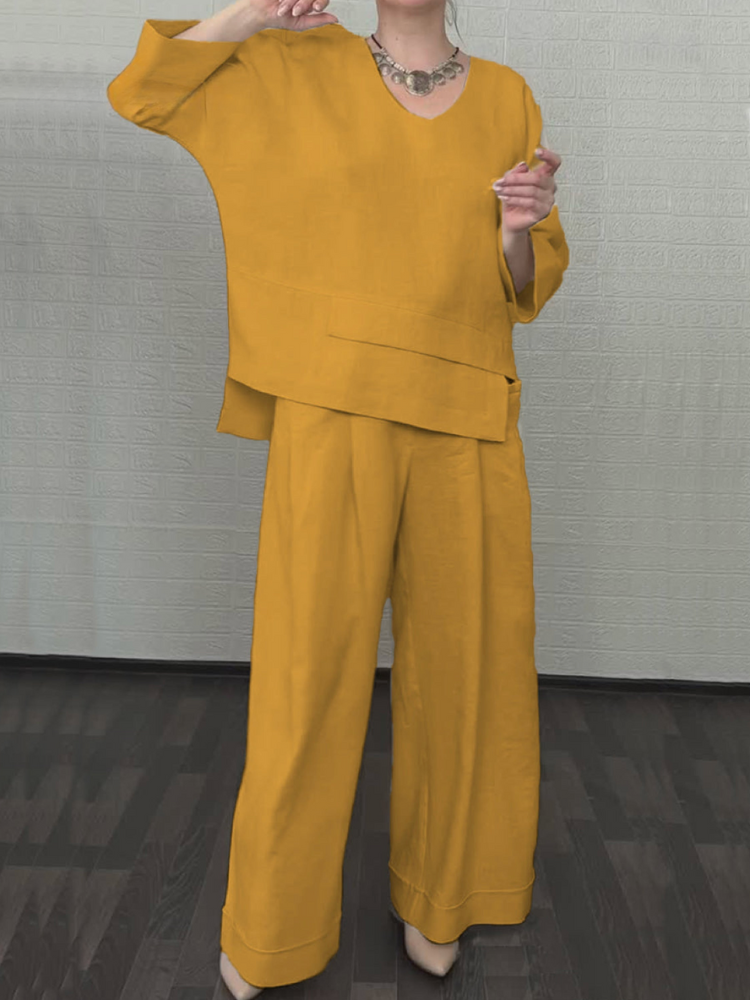 Renaya | Relaxed Cotton-Linen Set