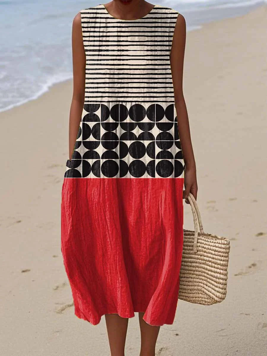 Naomy - Sleeveless Summer Pocket Dress