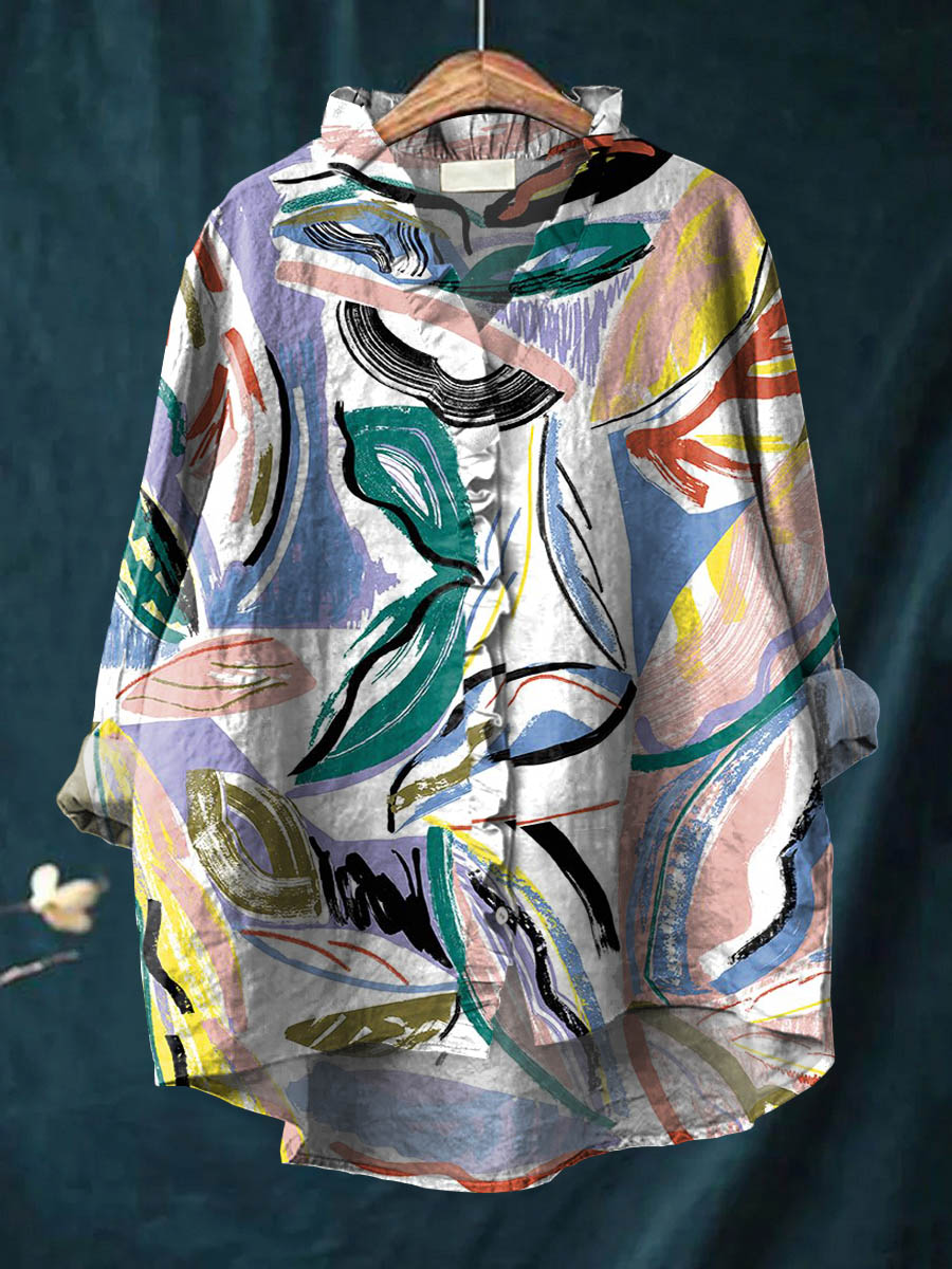 Zinnia - Ruffle Collar Boho Blouse