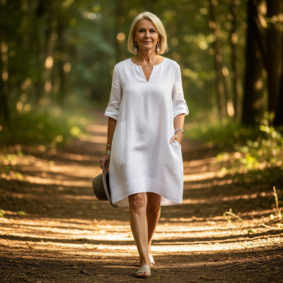 Jeanette™ | Elegant V-Neck Dress