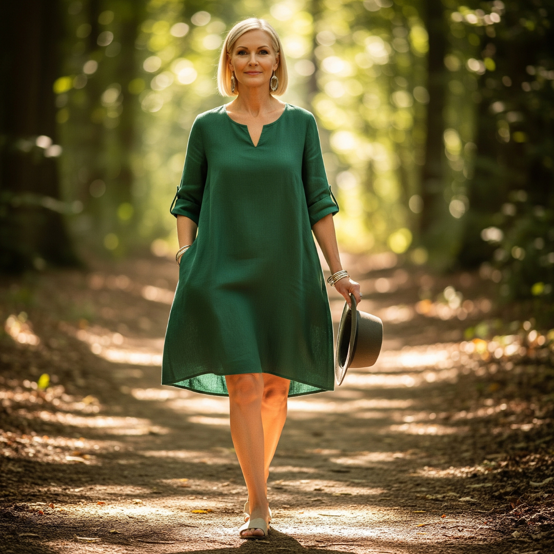 Jeanette™ | Elegant V-Neck Dress