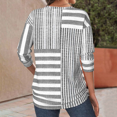 Mira - Striped Comfort Blouse