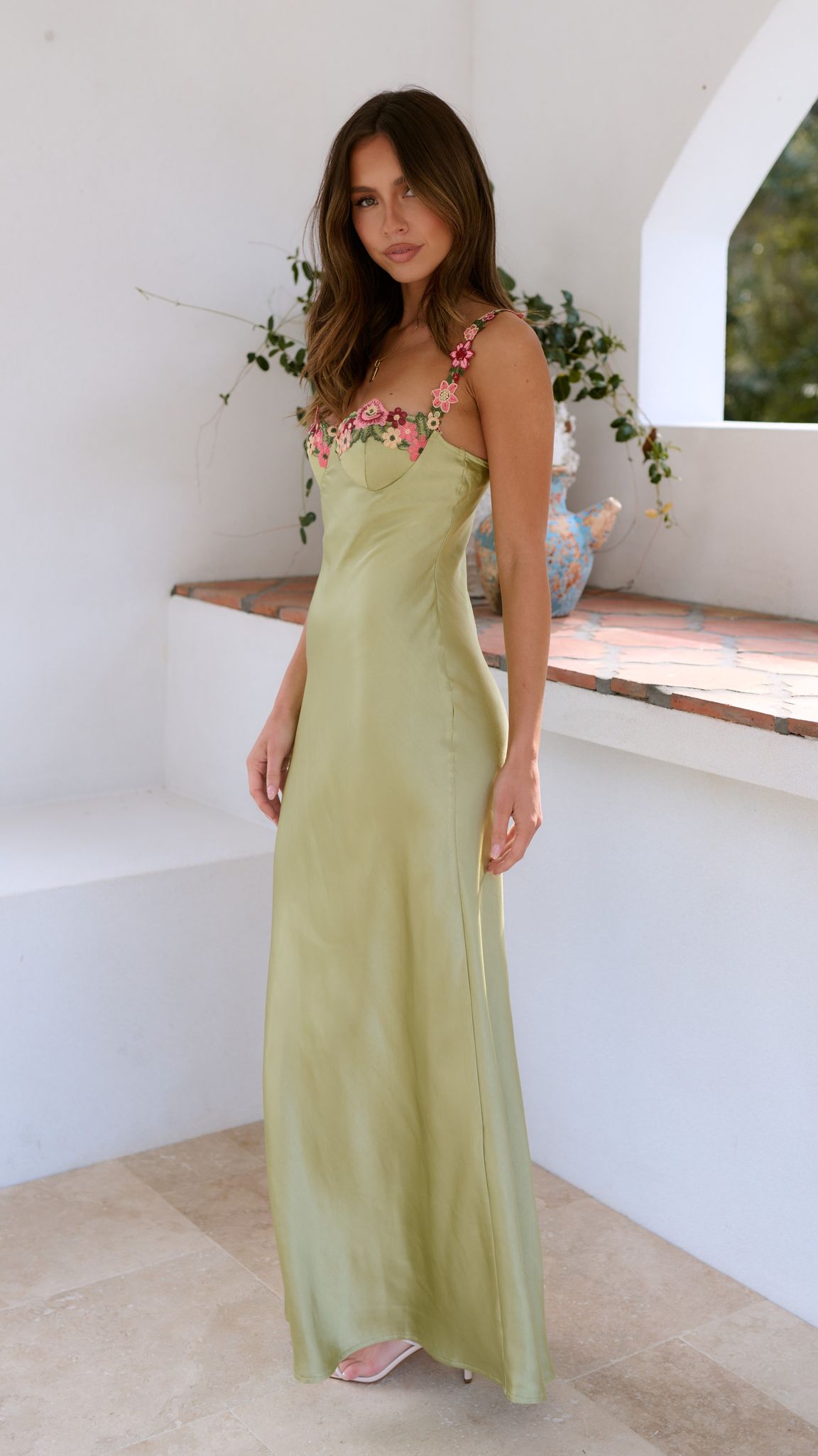 Chelsey | Maxi Dress with Flower Detail