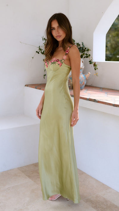 Chelsey | Maxi Dress with Flower Detail