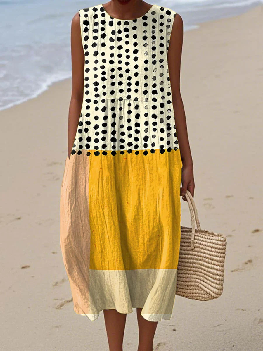 Barbara - Sleeveless Summer Pocket Dress