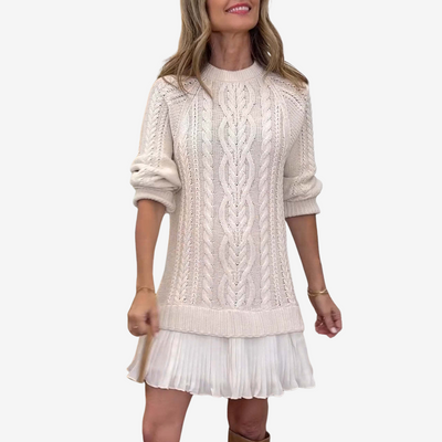GAIL 2-in-1 Knitted Dress | The Perfect Preppy Look for Autumn