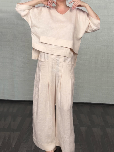 Renaya | Relaxed Cotton-Linen Set