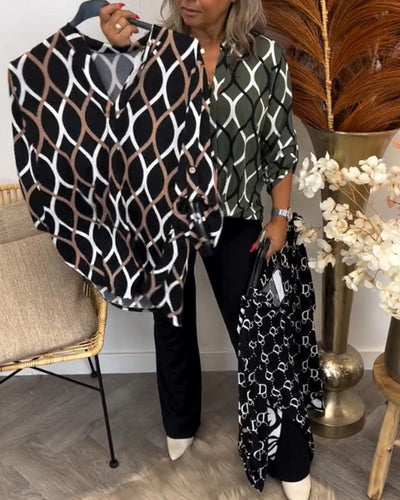 Janny - Casual Long Sleeve Blouse