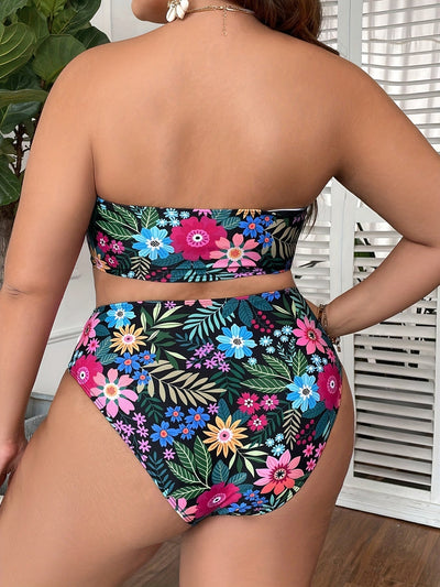 Maya | Elegant Tropical Two-Piece Bikini Set