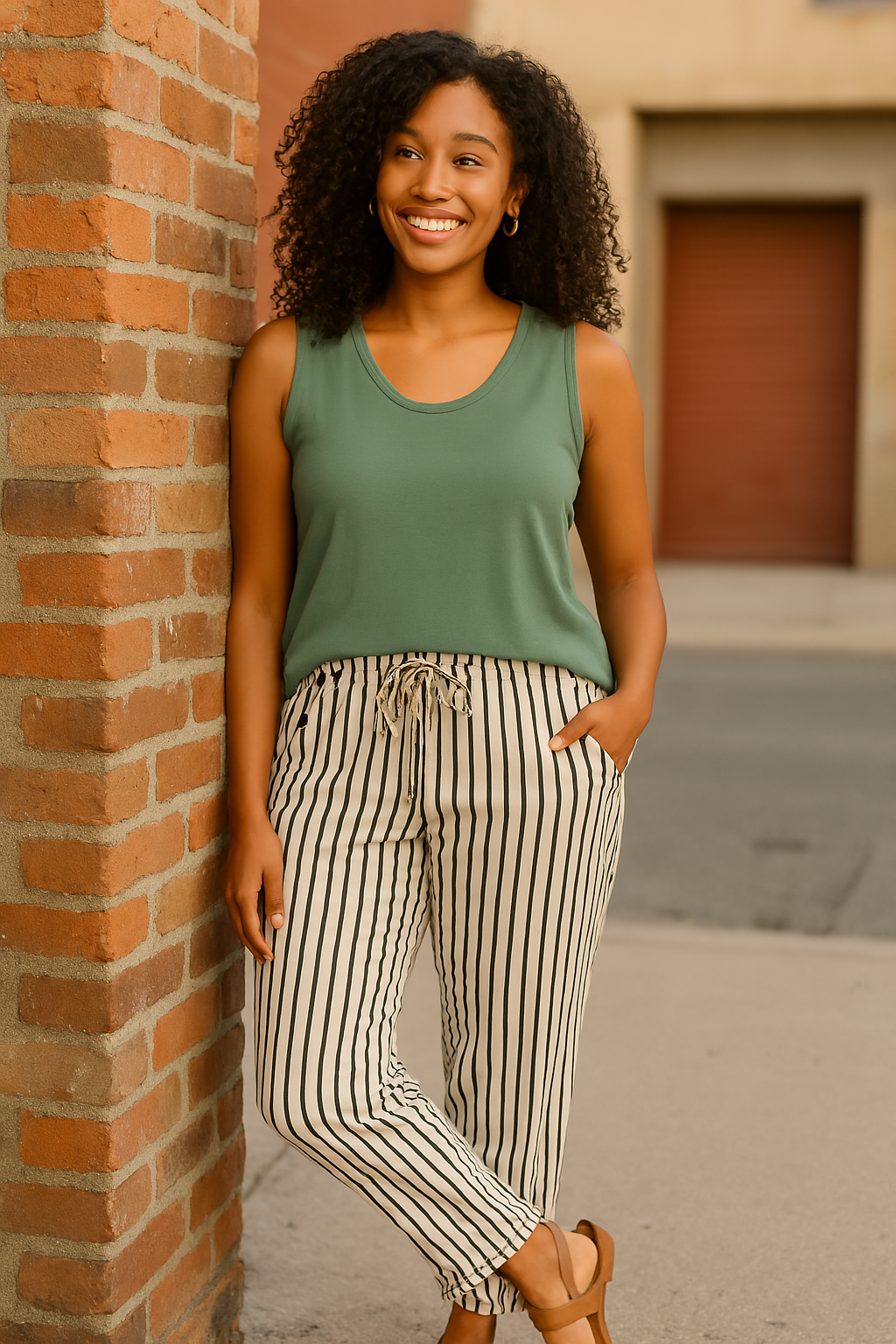 Quincy | Comfortable Striped Trousers