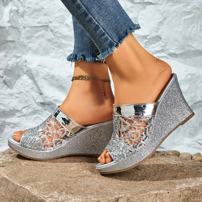 Alexis | Elegant Lace High Heel Sandals