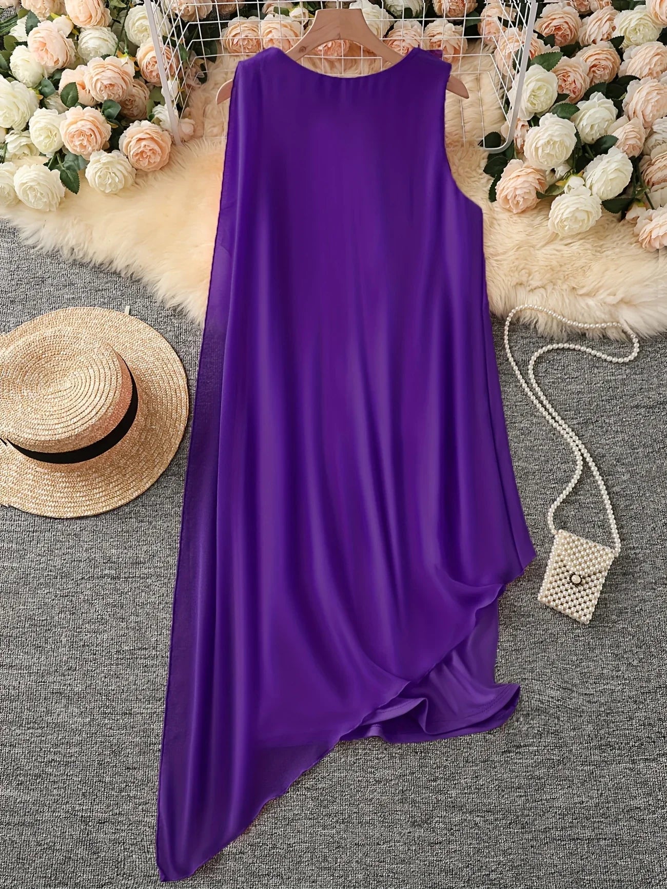 Maren | Elegant Midi Dress With Sleeveless