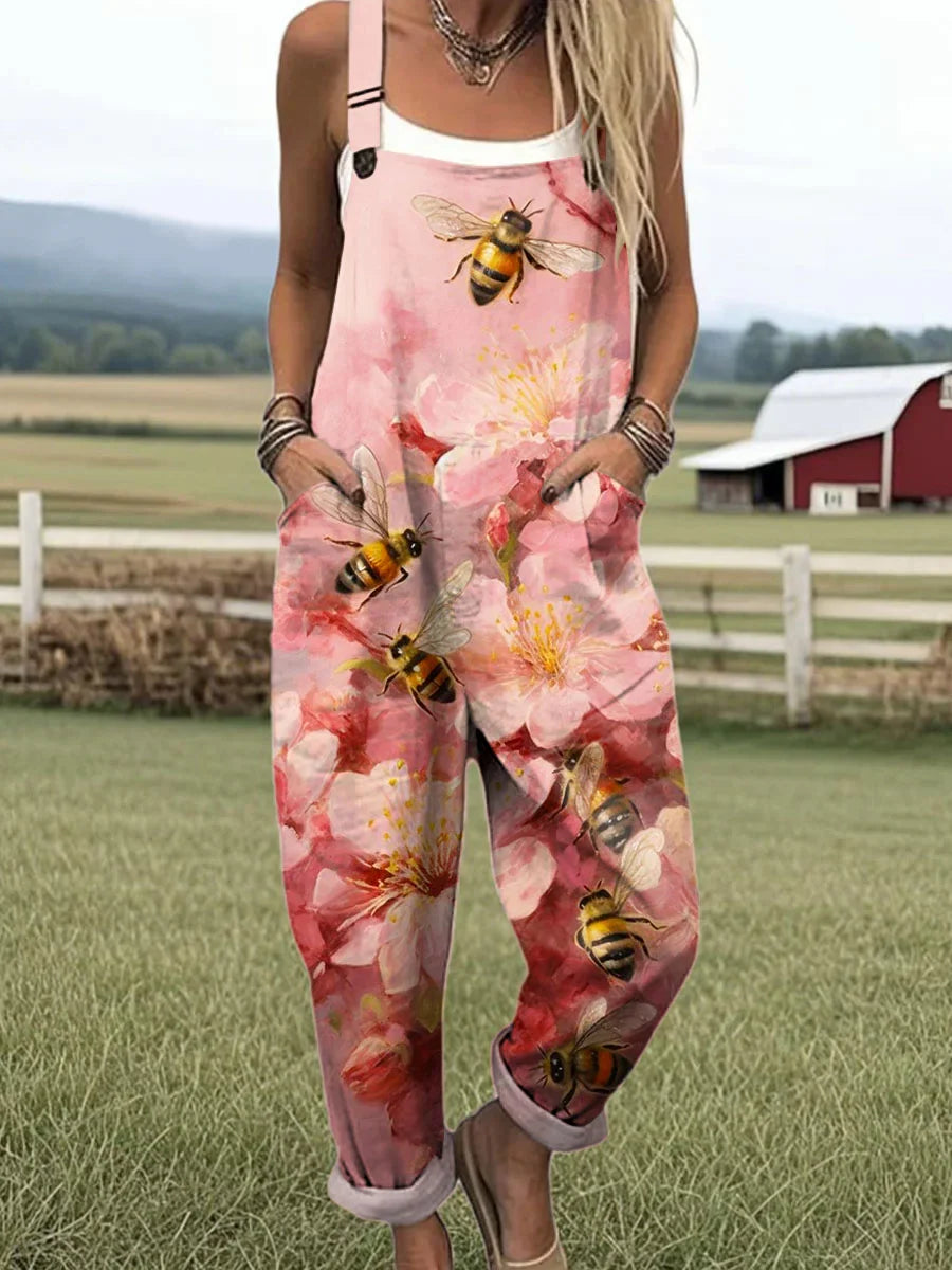 Maren - Art Printed Wide Leg Jumpsuit