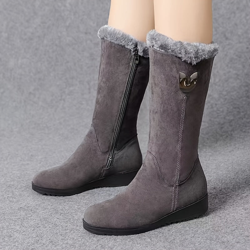 Dorothy - Fleece Lined Flat Soled Boots