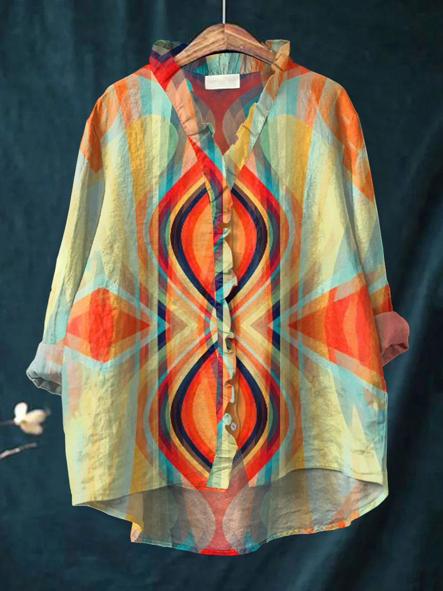 Marlowe - Ruffle Collar Boho Blouse