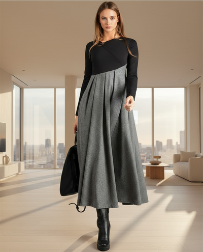 Desiree - Long-Sleeved Maxi Dress