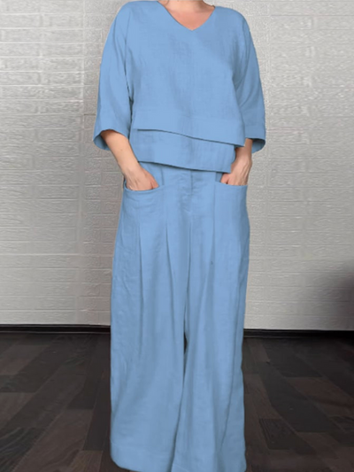 Renaya | Relaxed Cotton-Linen Set