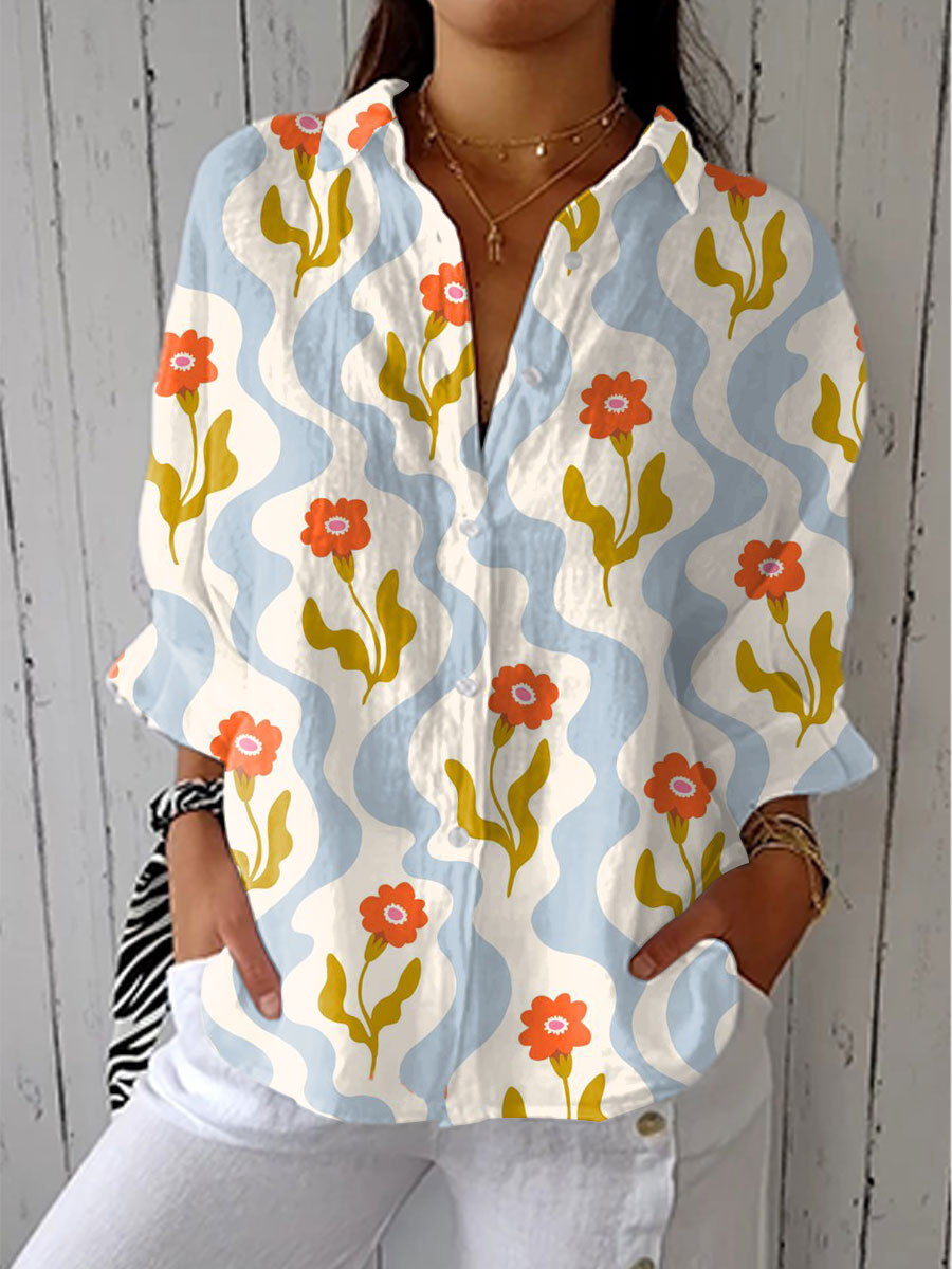 Sylviera - Retro Style Blouse