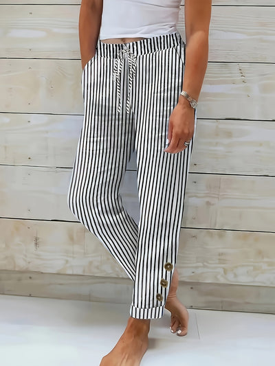 Quincy | Comfortable Striped Trousers