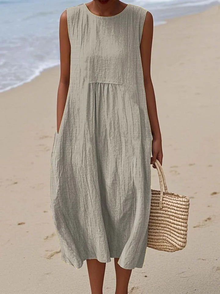 Beth - Sleeveless Summer Pocket Dress