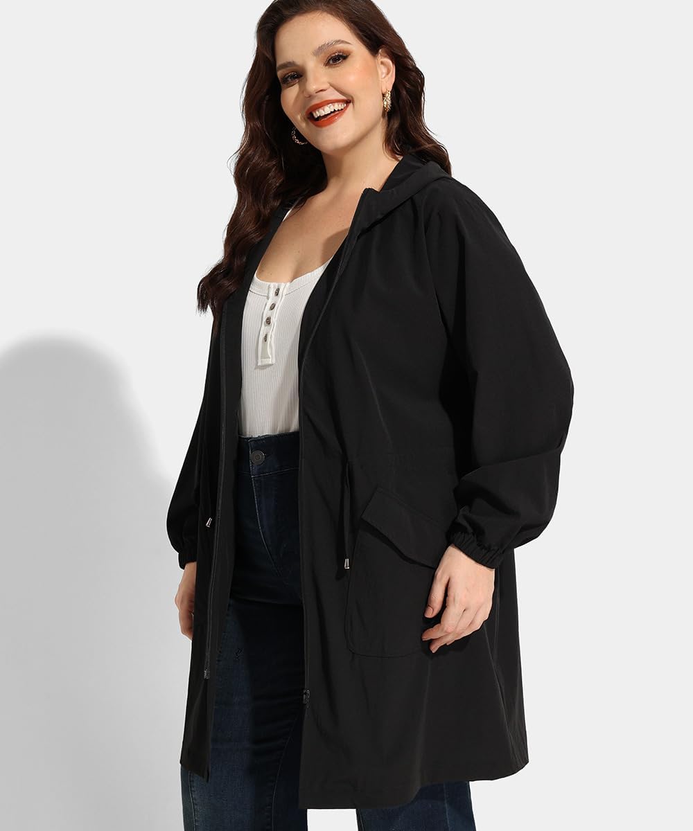 Haylee – Super Lightweight Plus Size Rain Coat
