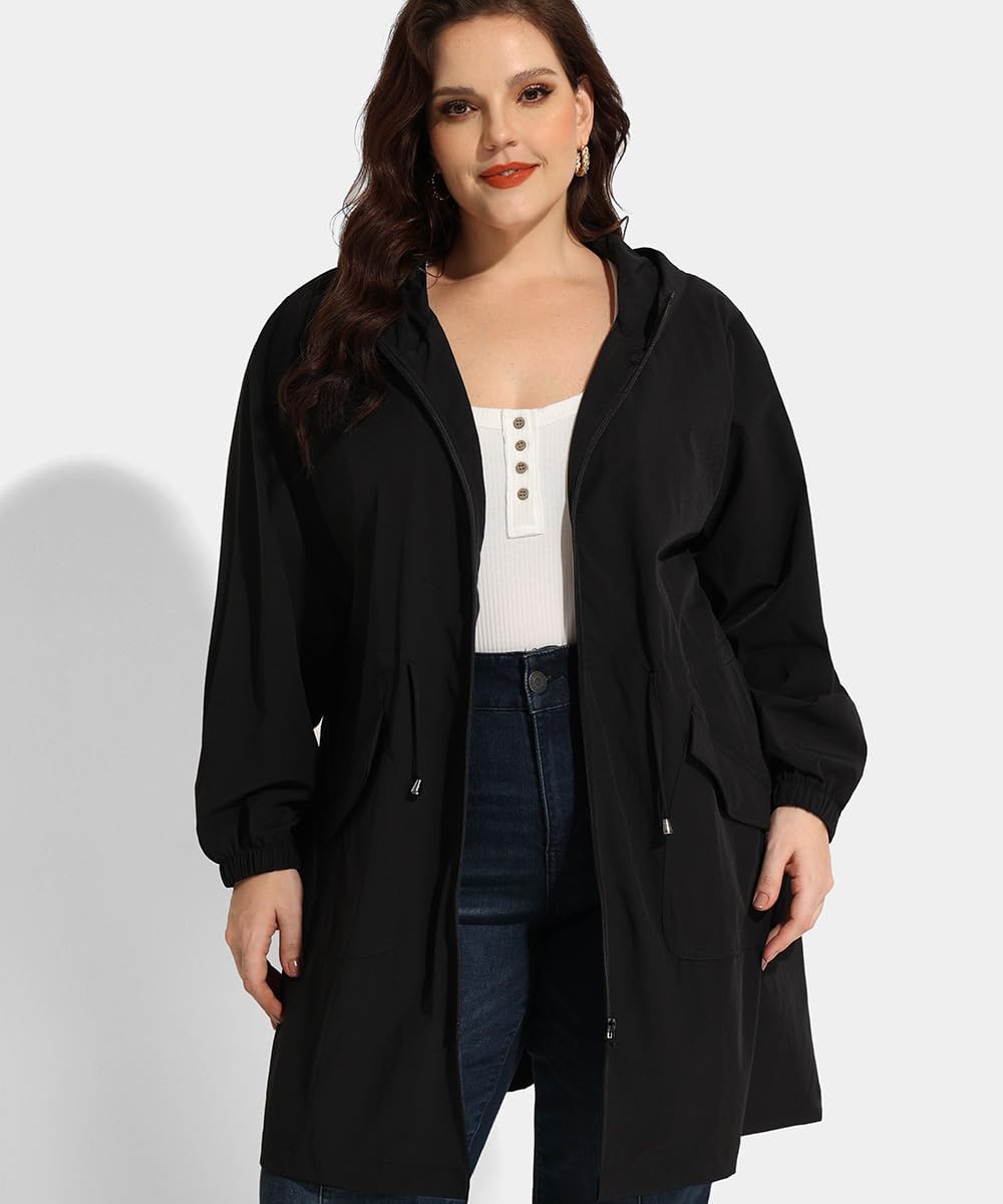 Haylee – Super Lightweight Plus Size Rain Coat