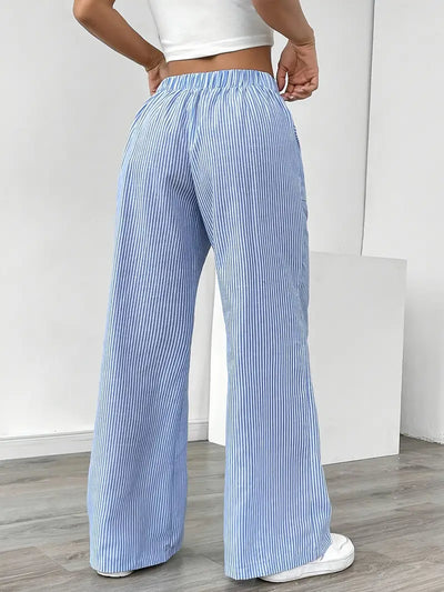 Alina | Elegant Striped Pant With Pockets