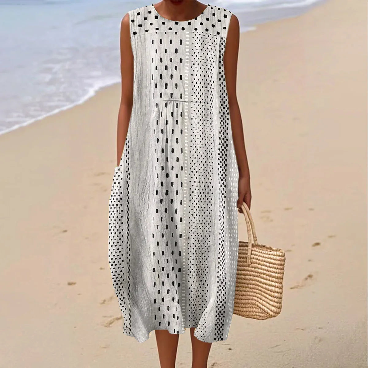 Liz - Sleeveless Summer Pocket Dress