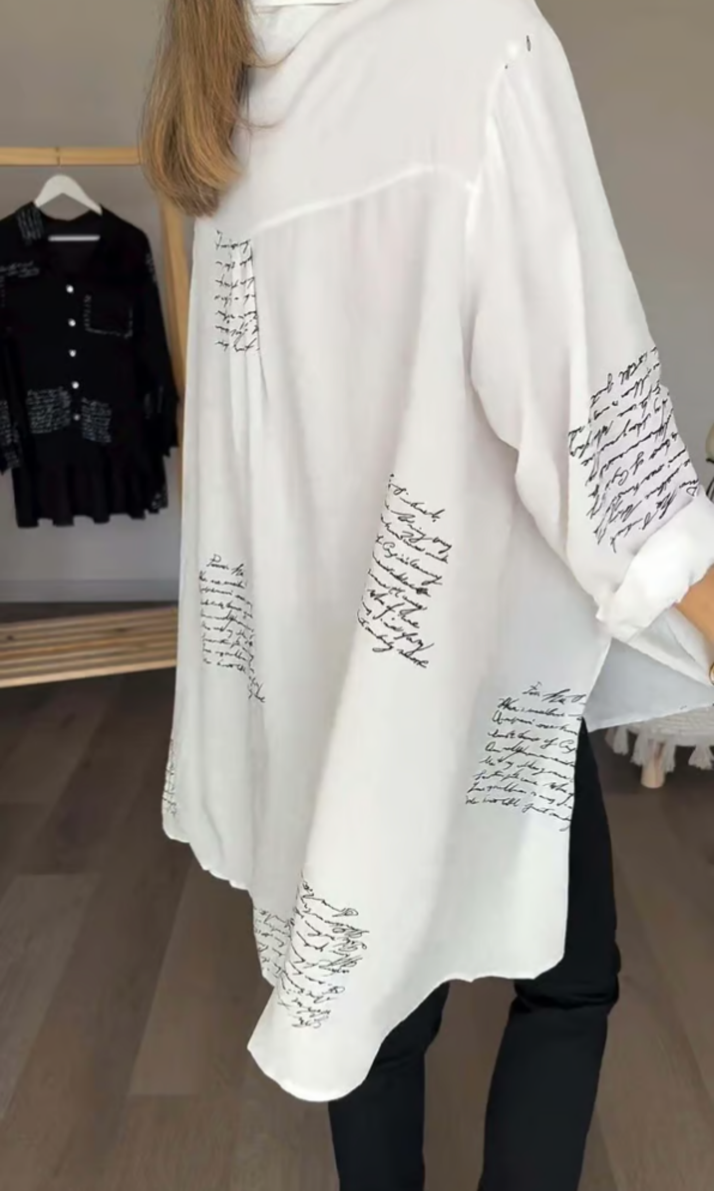 Maika | Stylish Letter Print Blouse