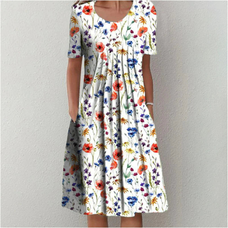 Celeste | Printed Everyday Midi Dress