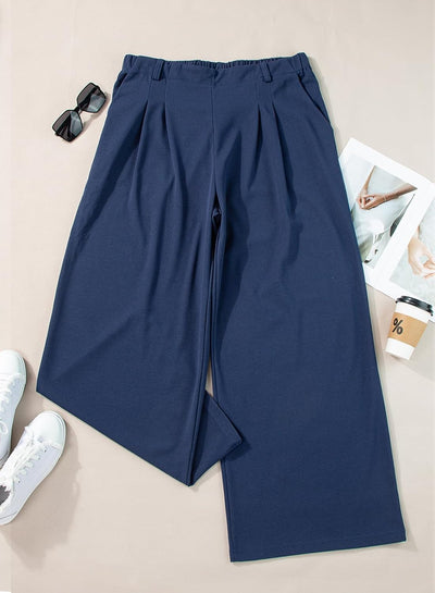 Selina - Elastic High Waist Trousers