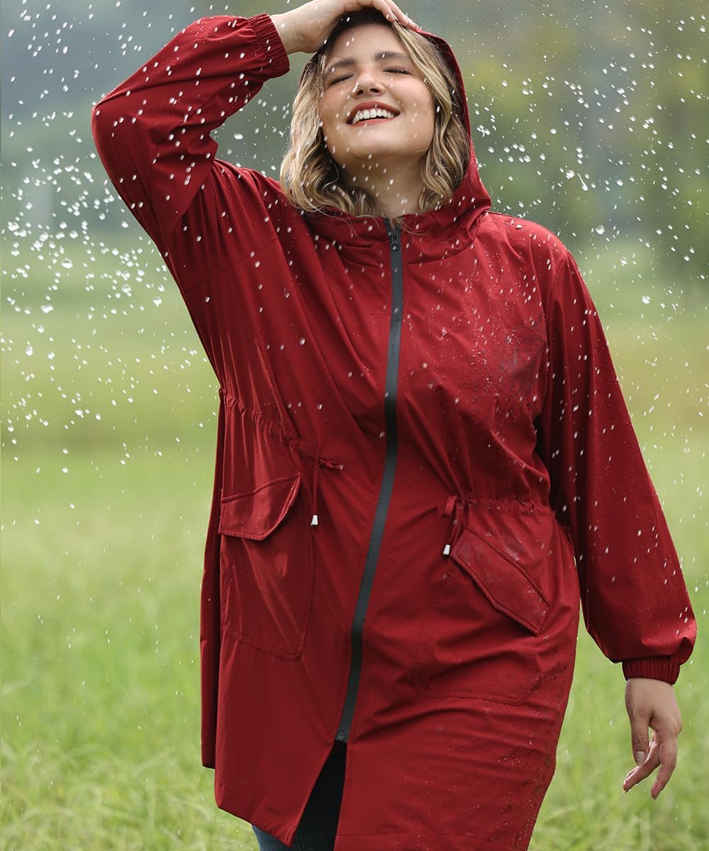 Haylee – Super Lightweight Plus Size Rain Coat