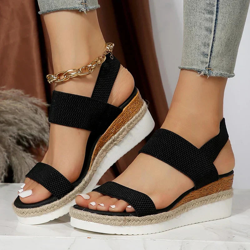 Sandra - Wedge Heel Orthopedic Sandal