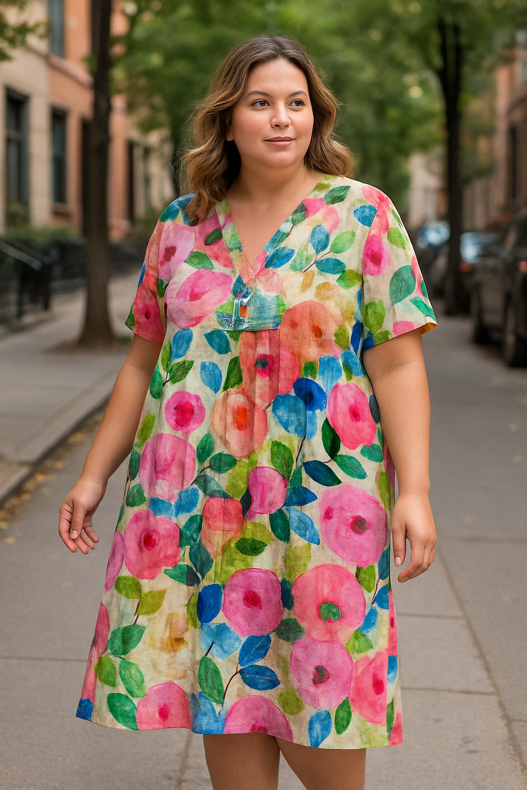 Sharon - Flowerfield Comfortable Summer Dress