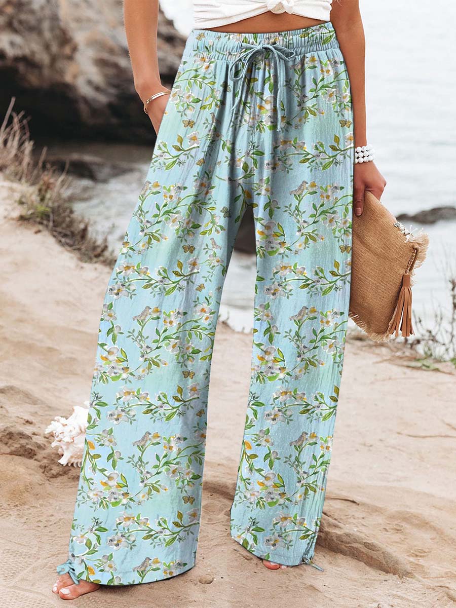 Thalina - Coastal Breeze Boho Pants