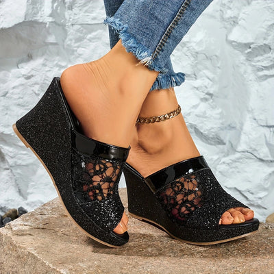 Alexis | Elegant Lace High Heel Sandals