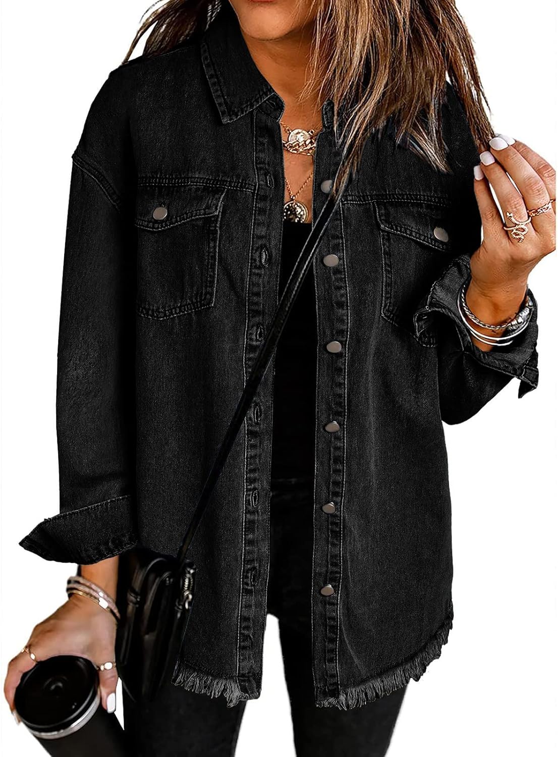 Marianne – Ripped Jean Jacket