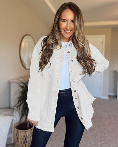 Marianne – Ripped Jean Jacket