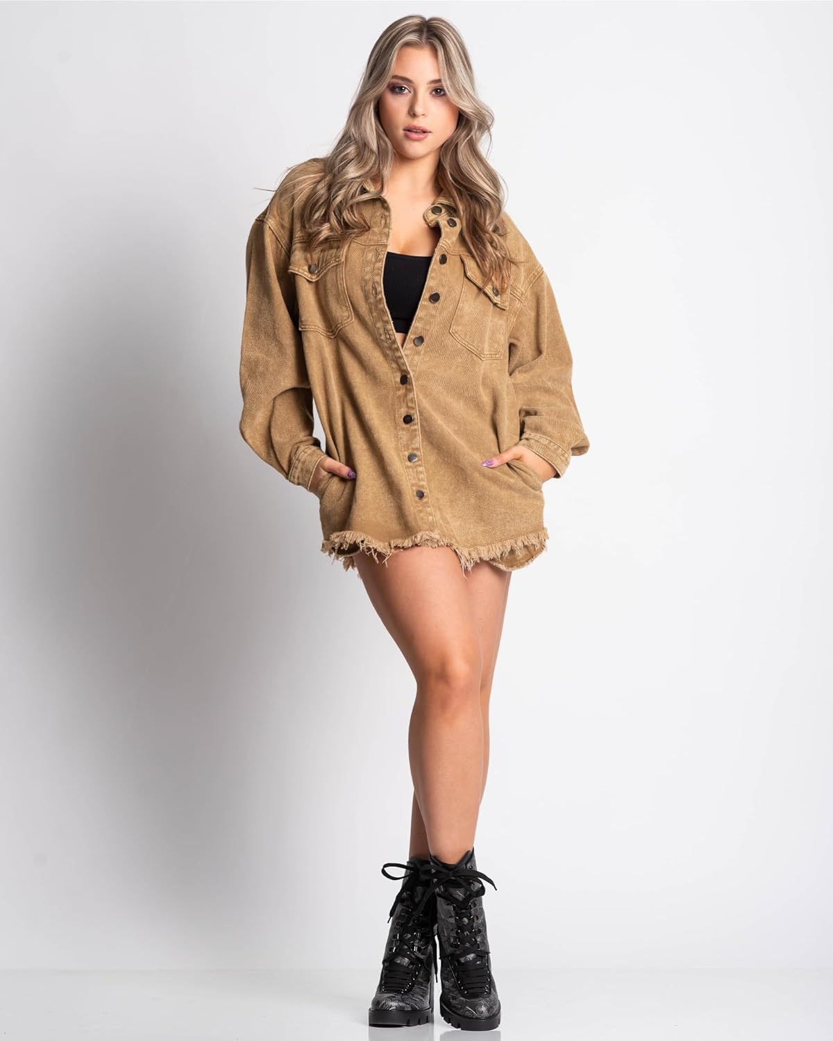 Marianne – Ripped Jean Jacket