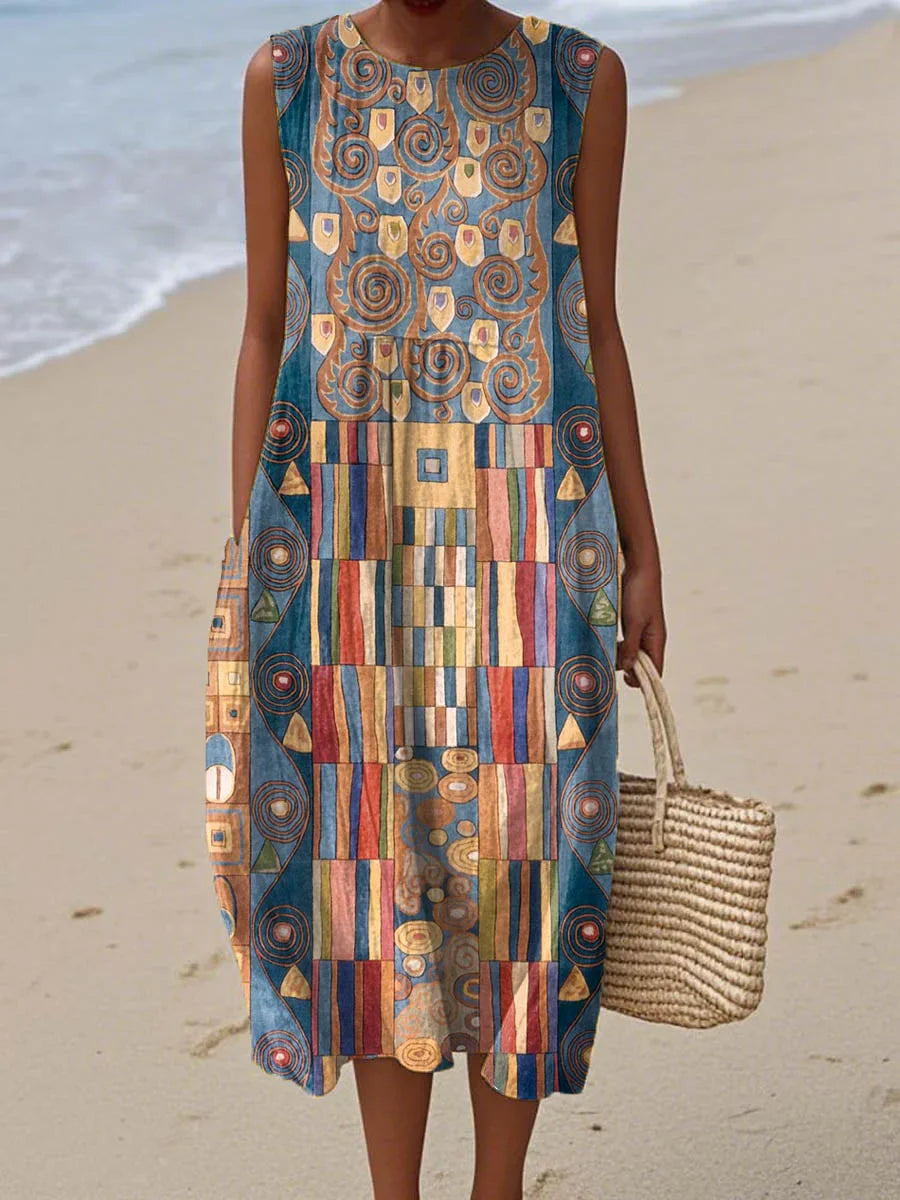 Janet - Sleeveless Summer Pocket Dress