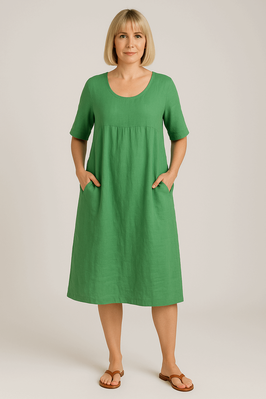 Jytte™ | Oversized elegant dress with pockets