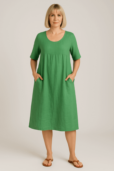 Jytte™ | Oversized elegant dress with pockets