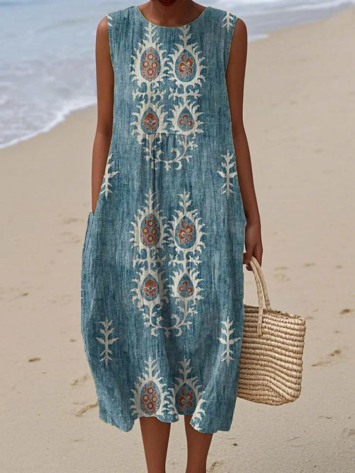 Marsha - Sleeveless Summer Pocket Dress