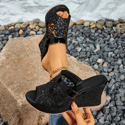 Alexis | Elegant Lace High Heel Sandals