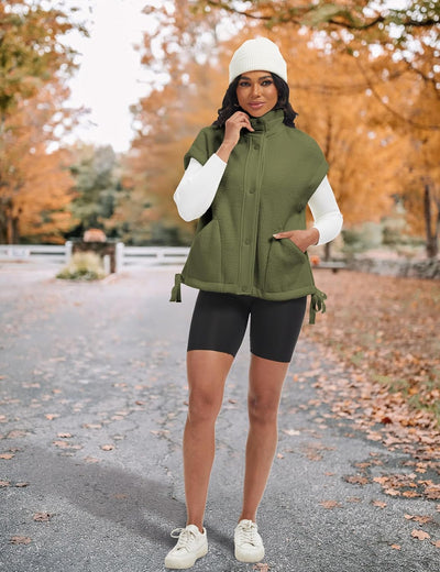 Ellen – Sleeveless Fuzzy Fleece Vest